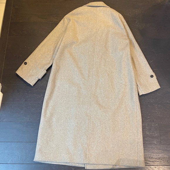 ZARA WOMAN SS25 BEIGE SOFT OVERSIZED COAT MEDIUM 3046/299/450 like new - Picture 11 of 11